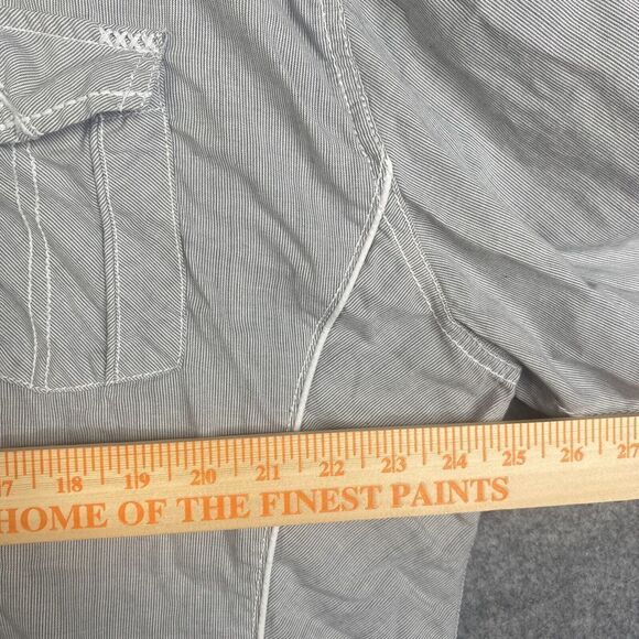 Buckle Black Western Athletic Fit Shirt Pearl Snap Cowboy Country XXXL 3XL - Picture 3 of 8